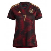Koszulka piłkarska Niemcy Kai Havertz #7 Strój wyjazdowy dla kobiety MŚ 2022 tanio Krótki Rękaw